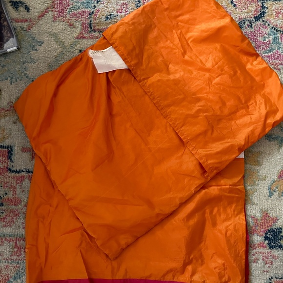 Pink and Orange Decorative Pillowcase and BedSkirt - Full Sz - Picture 4 of 4